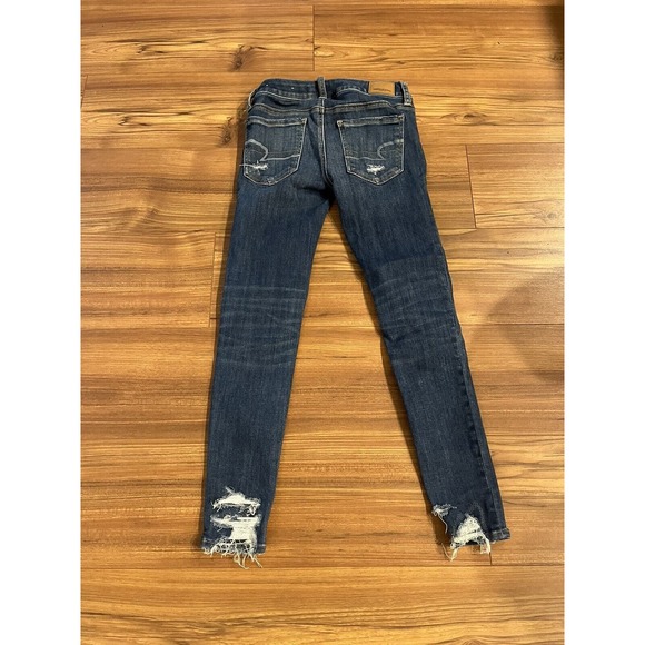 American Eagle Jeans Women's Size 0 Short Stretch Skinny Jeggins Denim - Picture 5 of 12